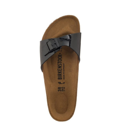 Birkenstock Madrid Patent Black 040303 (BK6-b) Women's Shoes/Flip Flops