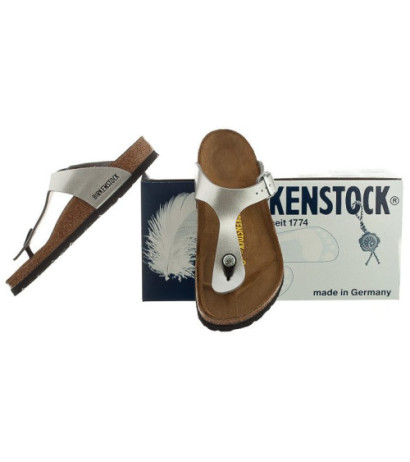 Birkenstock Gizeh Silver 043851 (BK13-d) flip flops