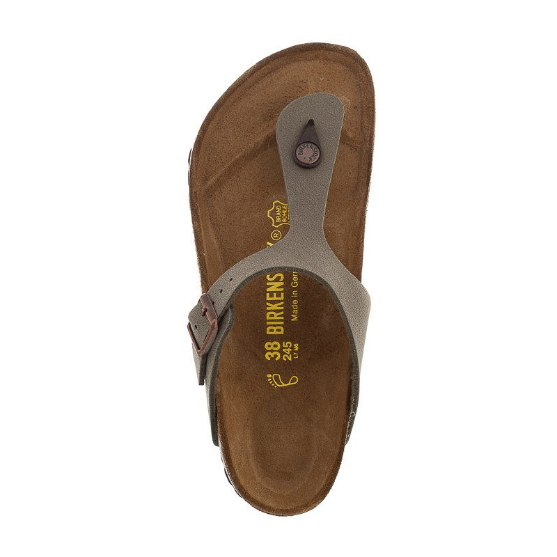 Birkenstock Gizeh BS Nubuk Stone 043391 (BK29-a) flip flops