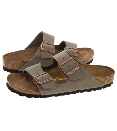 Birkenstock Arizona BF Nubuk Stone 151213 (BK19-b) Women's Shoes/Flip Flops