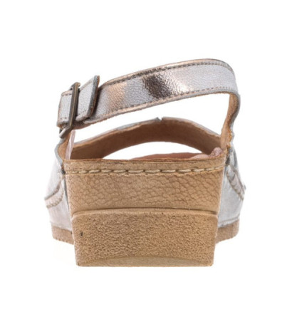 Maciejka Złote/Białe 01974-27/00-5 (MA73-k) sandals