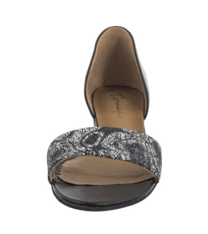 Maciejka Czarno-Beżowe 01971-70/00-1 (MA66-b) sandals