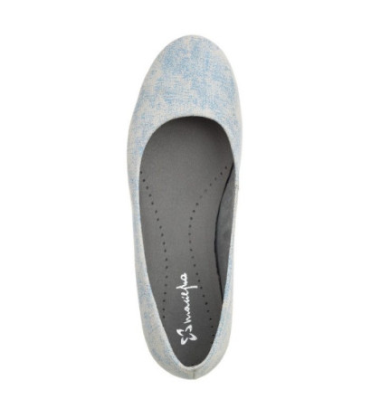 Maciejka Beżowe/Błękitne 00903-14/00-5 (MA193-c) ballerinas