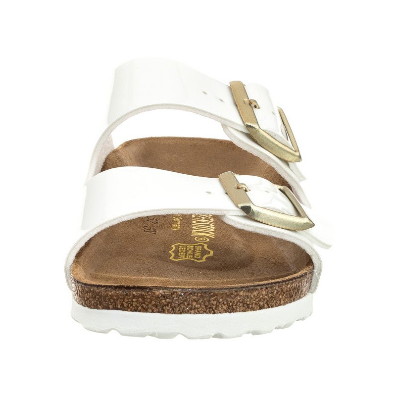 Birkenstock Arizona Patent White 1005294 (BK52-b) Women's Shoes/Flip Flops