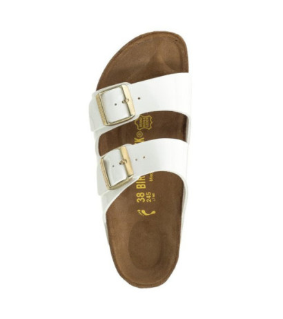 Birkenstock Arizona Patent White 1005294 (BK52-b) Women's Shoes/Flip Flops