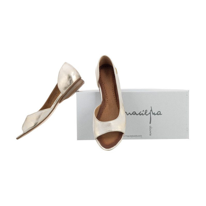 Maciejka Beżowe/Złote 00554-22/00-5 (MA210-b) sandals