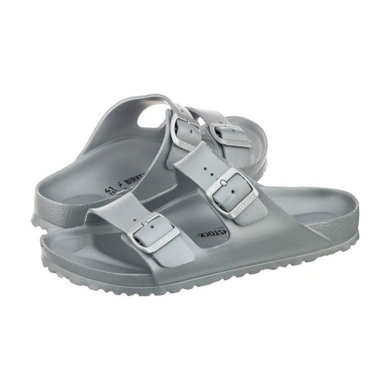 Birkenstock Arizona EVA Metallic Silver 1003491 (BK54-d) Women's Shoes/Flip Flops