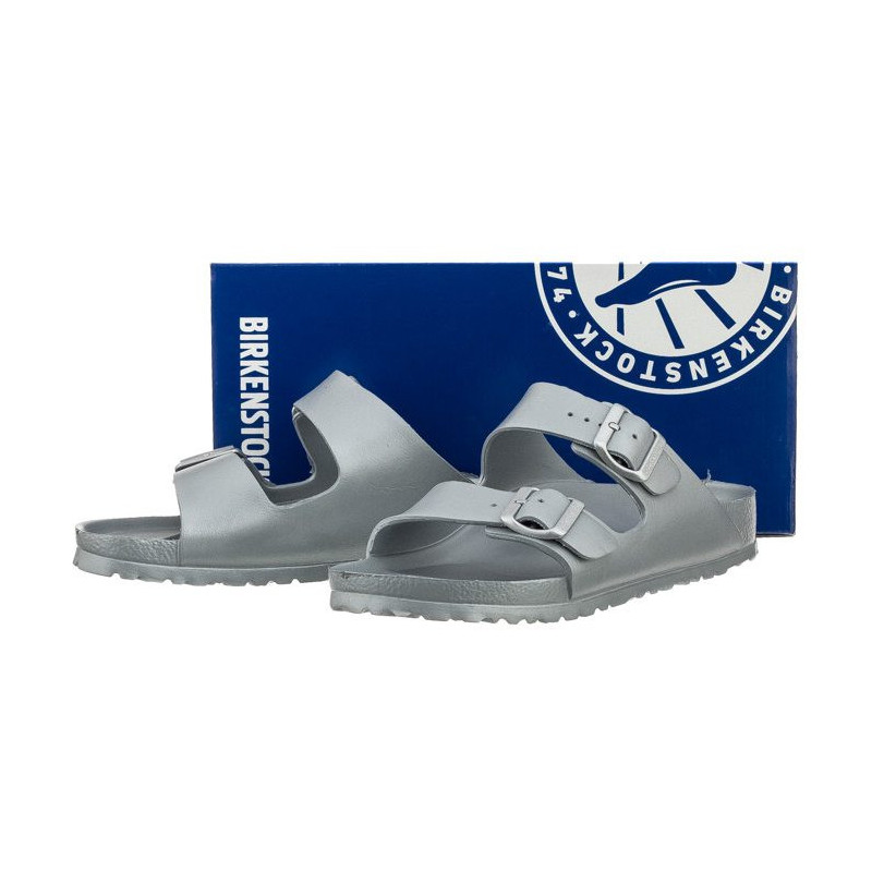 Birkenstock Arizona EVA Metallic Silver 1003491 (BK54-d) Women's Shoes/Flip Flops