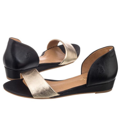 Maciejka Czarne/Złote 01971-46/00-5 (MA346-b) sandals