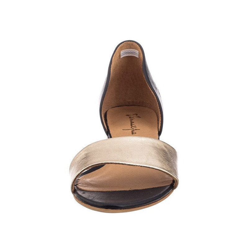 Maciejka Czarne/Złote 01971-46/00-5 (MA346-b) sandals