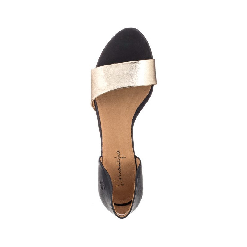Maciejka Czarne/Złote 01971-46/00-5 (MA346-b) sandals