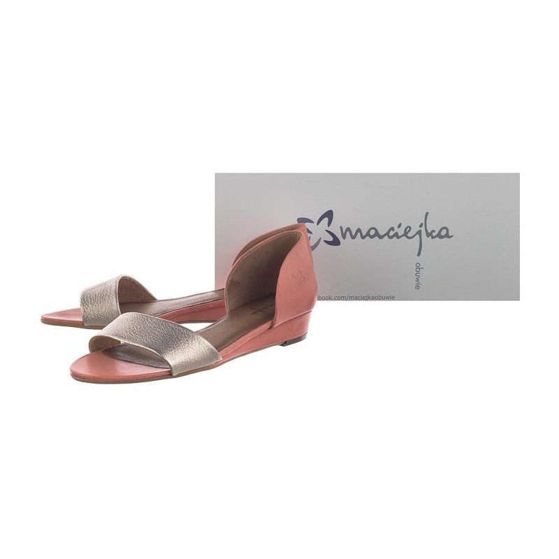 Maciejka Różowe/Złote 01971-48/00-5 (MA346-e) sandals