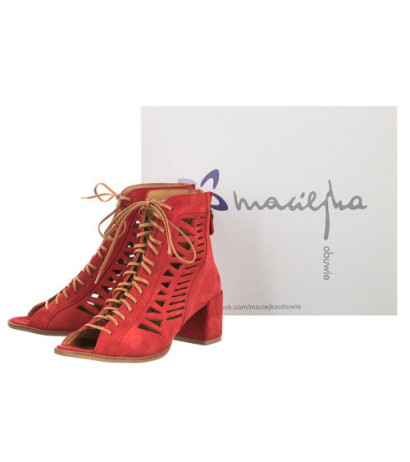 Maciejka Czerwone 04040-08/00-5 (MA469-c) shoes