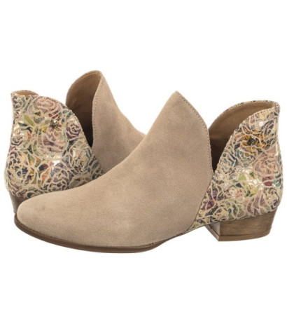 Maciejka Jasno Beżowe + Kwiaty 04091-60/00-5 (MA455-m) shoes