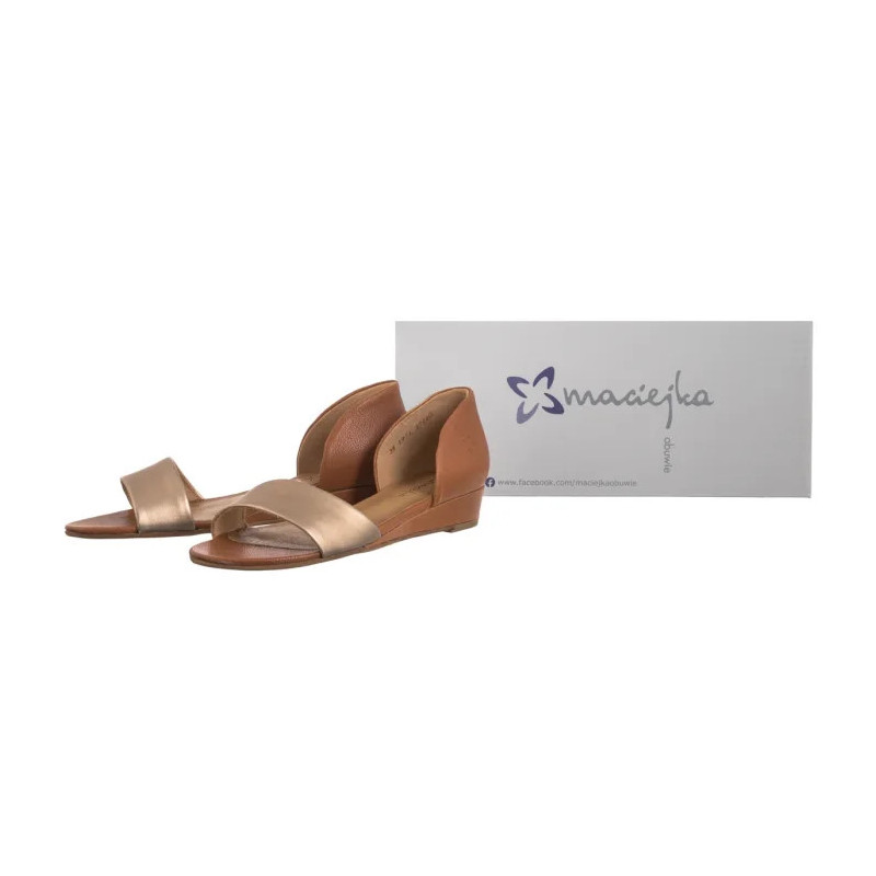 Maciejka Rude+Złote 01971-68/00-5 (MA346-g) sandals