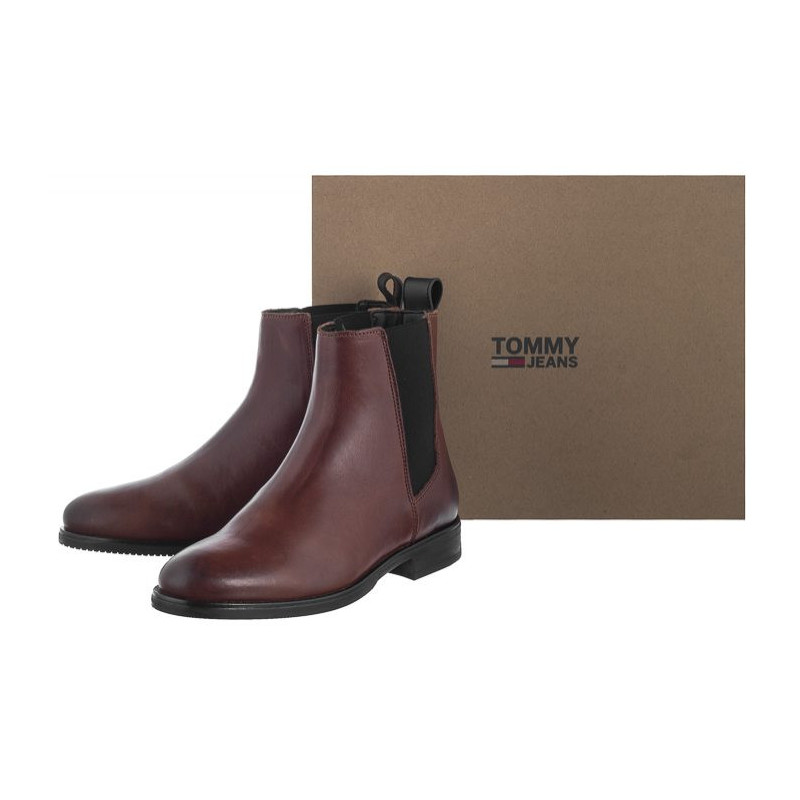 Tommy Hilfiger  Pin Logo Chelsea Boot EN0EN00606 GVI Winter Cognac (TH75-a) shoes
