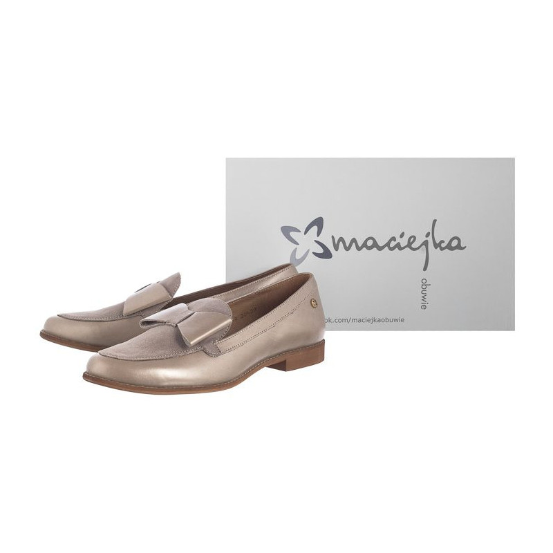 Maciejka Beżowe/Złote 04099-25/00-1 (MA545-a) shoes