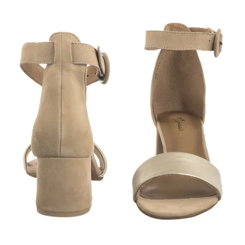 Maciejka Beżowe+Złoto 04141-51/00-5 (MA489-g) shoes