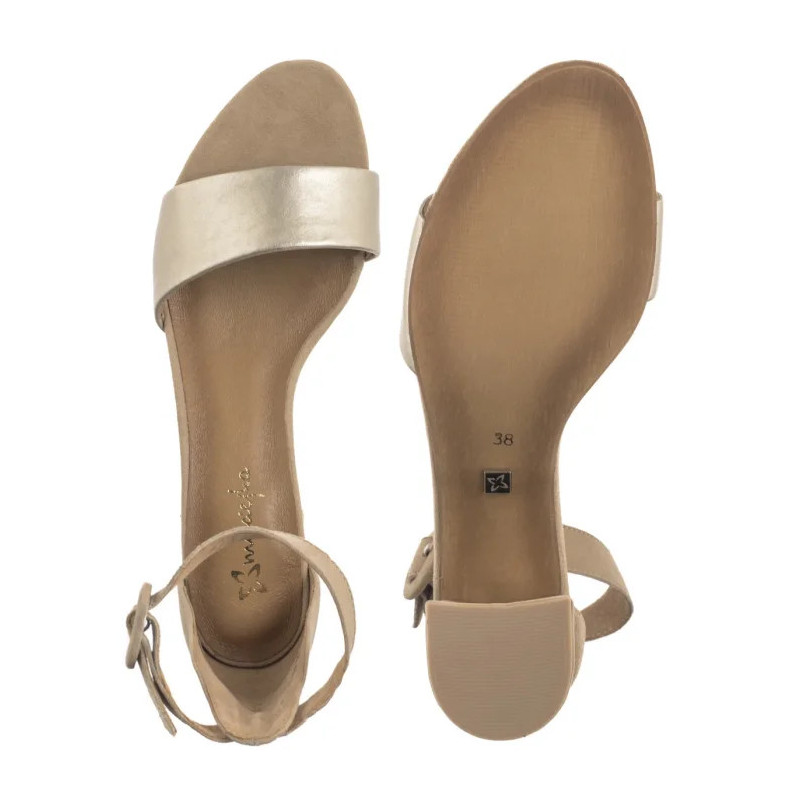 Maciejka Beżowe+Złoto 04141-51/00-5 (MA489-g) shoes