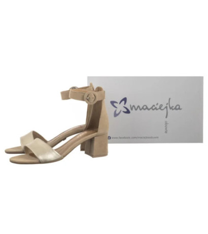 Maciejka Beżowe+Złoto 04141-51/00-5 (MA489-g) shoes