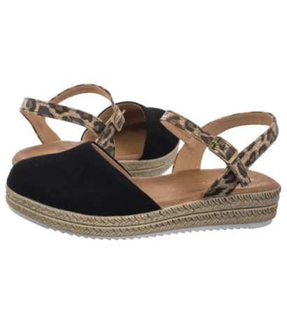 Maciejka Czarne w Panterkę 03065-20/00-5 (MA472-g) sandals