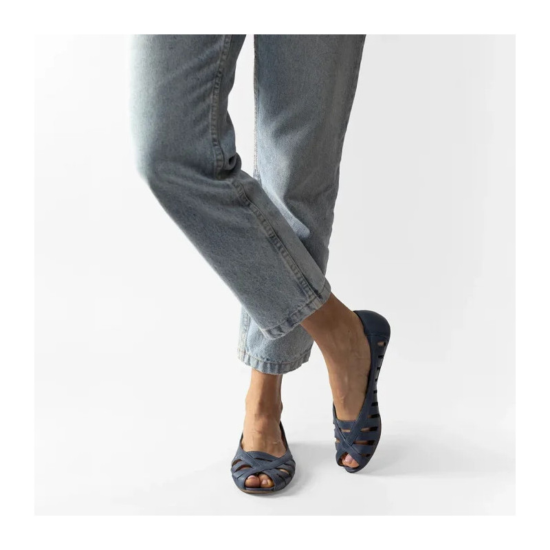 Maciejka Granatowe 04506-17/00-5 (MA575-d) ballerinas