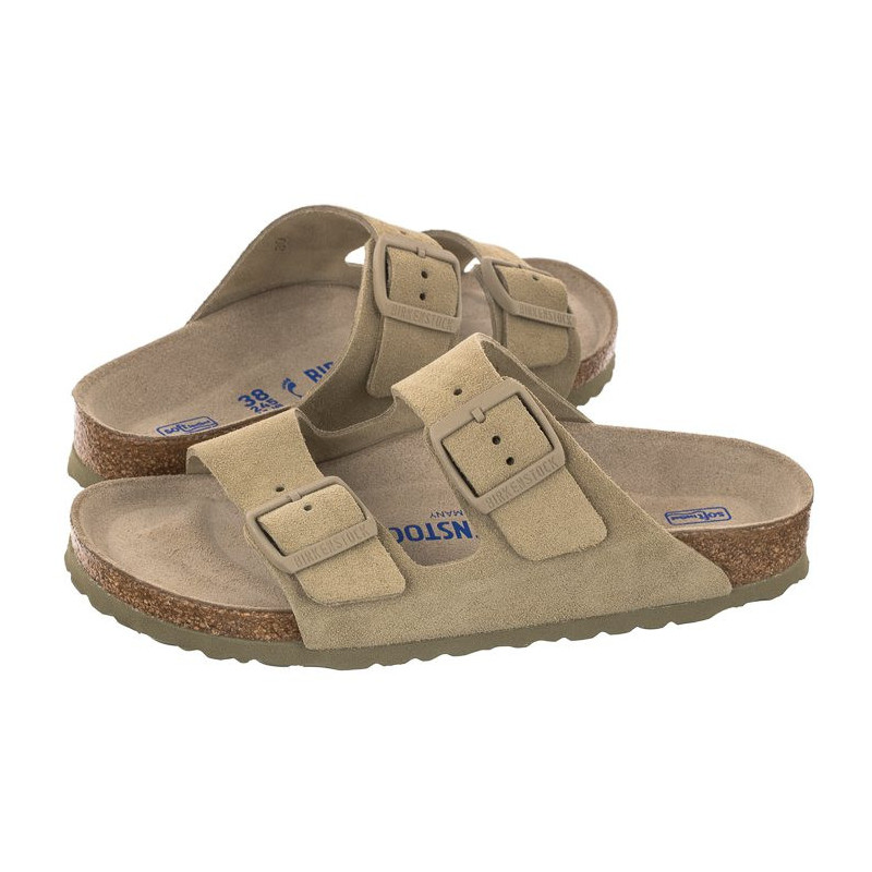 Birkenstock Arizona SF Faded Khaki 1019088 (BK121-b) Women's Shoes/Flip Flops