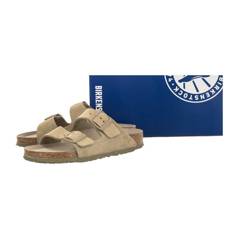 Birkenstock Arizona SF Faded Khaki 1019088 (BK121-b) Women's Shoes/Flip Flops