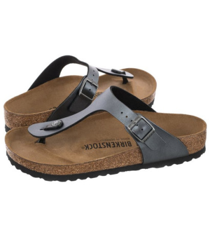 Birkenstock Gizeh BS Metallic Black 1021428 (BK114-b) flip flops