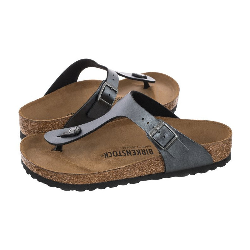 Birkenstock Gizeh BS Metallic Black 1021428 (BK114-b) flip flops