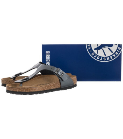 Birkenstock Gizeh BS Metallic Black 1021428 (BK114-b) flip flops