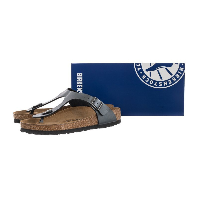 Birkenstock Gizeh BS Metallic Black 1021428 (BK114-b) flip flops