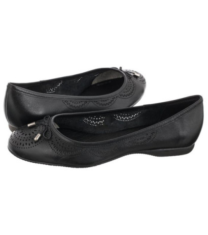 Bottero Czarne 307003 Preto (BO36-b) ballerinas