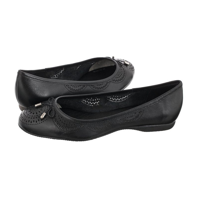 Bottero Czarne 307003 Preto (BO36-b) ballerinas