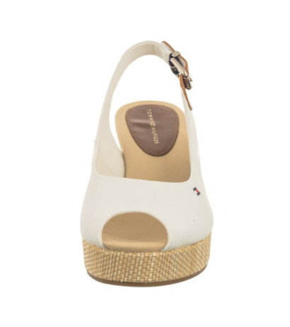 Tommy Hilfiger Iconic Elba Sling Back Wedge FW0FW04788 YBL Ecru (TH122-f) shoes