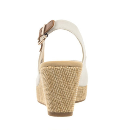 Tommy Hilfiger Iconic Elba Sling Back Wedge FW0FW04788 YBL Ecru (TH122-f) shoes