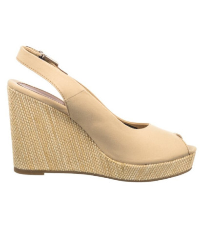 Tommy Hilfiger Iconic Elena Sling Back Wedge FW0FW04789 ACR Harvest Wheat (TH126-e) shoes