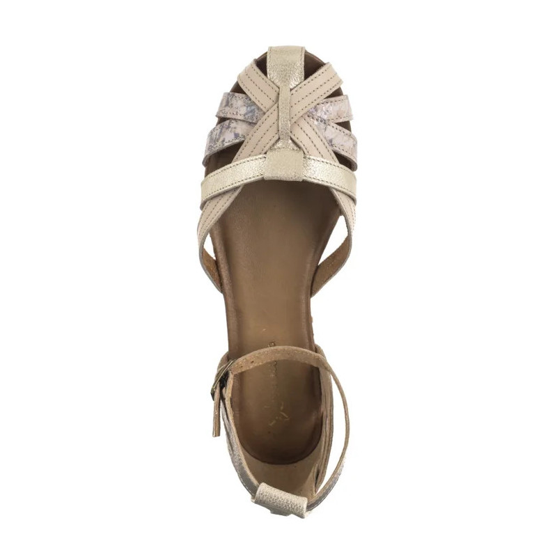 Maciejka Beżowe Kwiatki 01924-47/00-0 (MA600-i) sandals