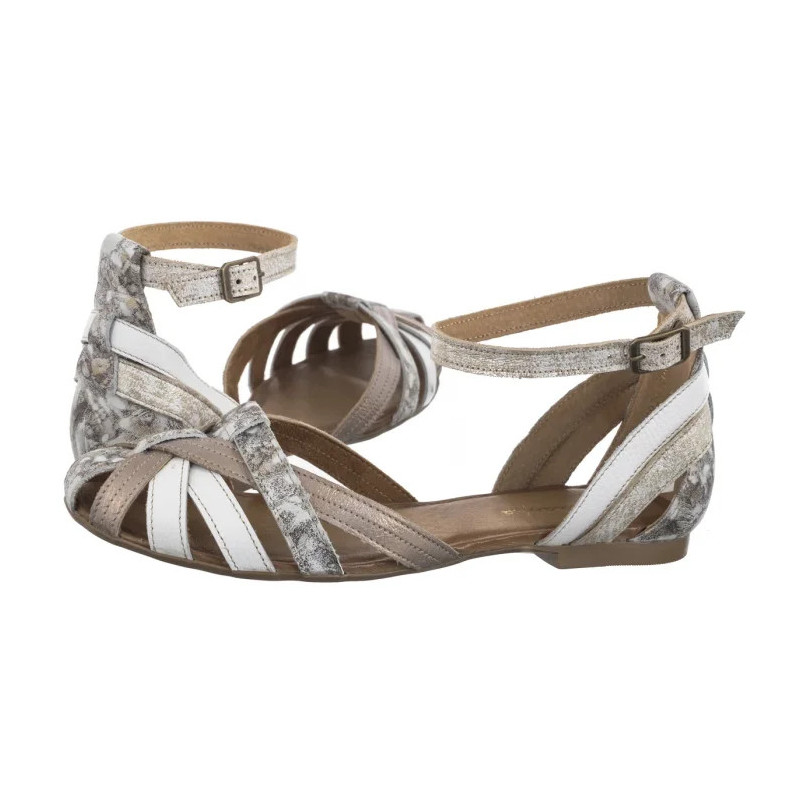 Maciejka Złoto-Białe 01924-48/00-5 (MA600-j) sandals