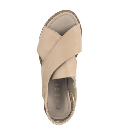 Nessi Beżowe 19560 119 (NE186-d) sandals