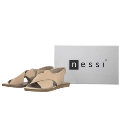 Nessi Beżowe 19560 119 (NE186-d) sandals