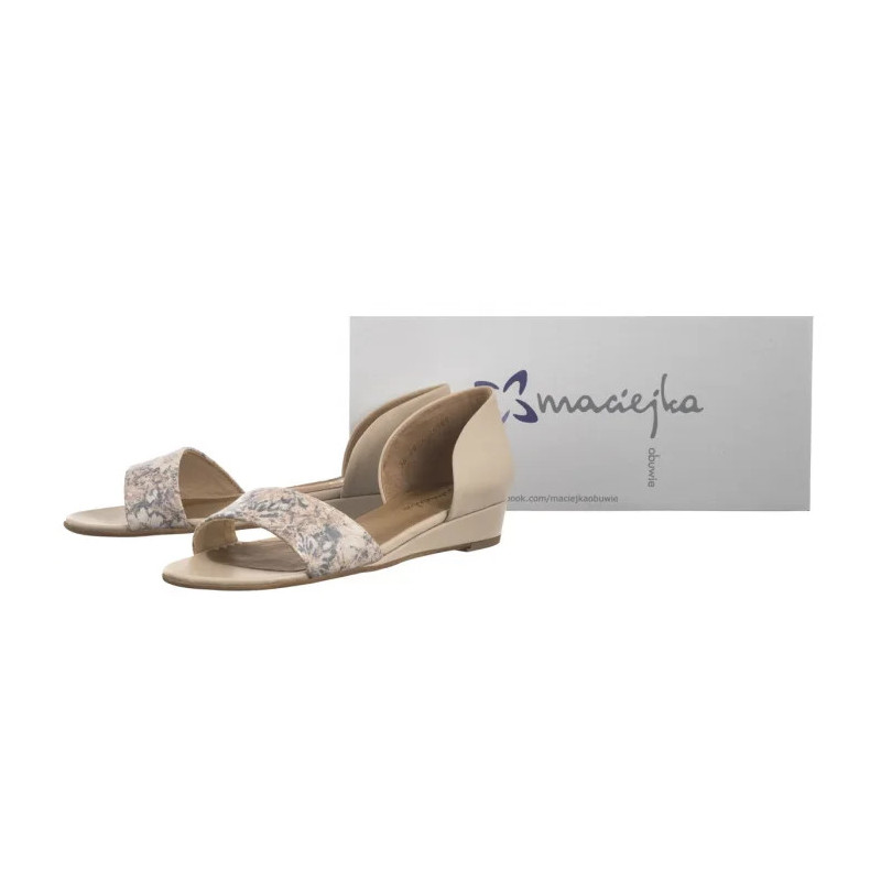 Maciejka Beżowe 01971-69/00-5 (MA597-g) sandals