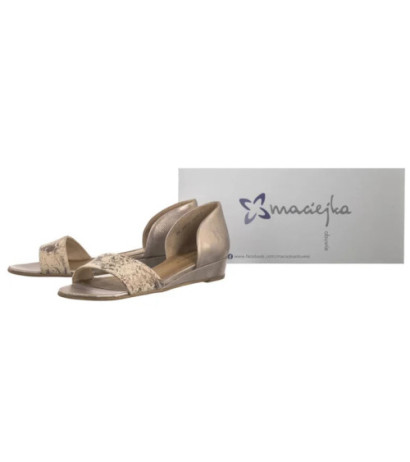 Maciejka Miedziano-Złote 01971-71/00-5 (MA597-h) sandals