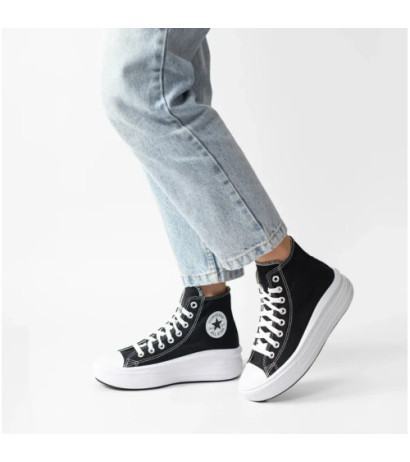 Converse CT All Star Move Hi Black/Natural Ivory/White 568497C (CO448-a) shoes