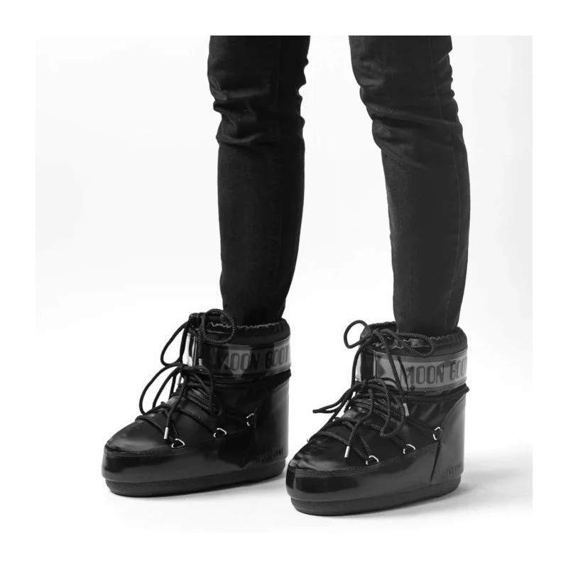 Moon Boot Icon Low Glance Black 1409350 N001 (MB47-a) shoes