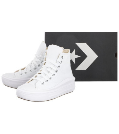 Converse CT All Star Move Hi White/Natural Ivory/Black 568498C (CO448-b) shoes