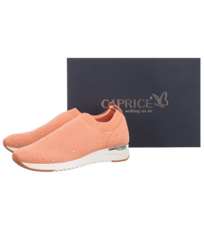 Caprice Różowe 9-24700-26 675 Peach Knit (CP254-b) sports Shoes