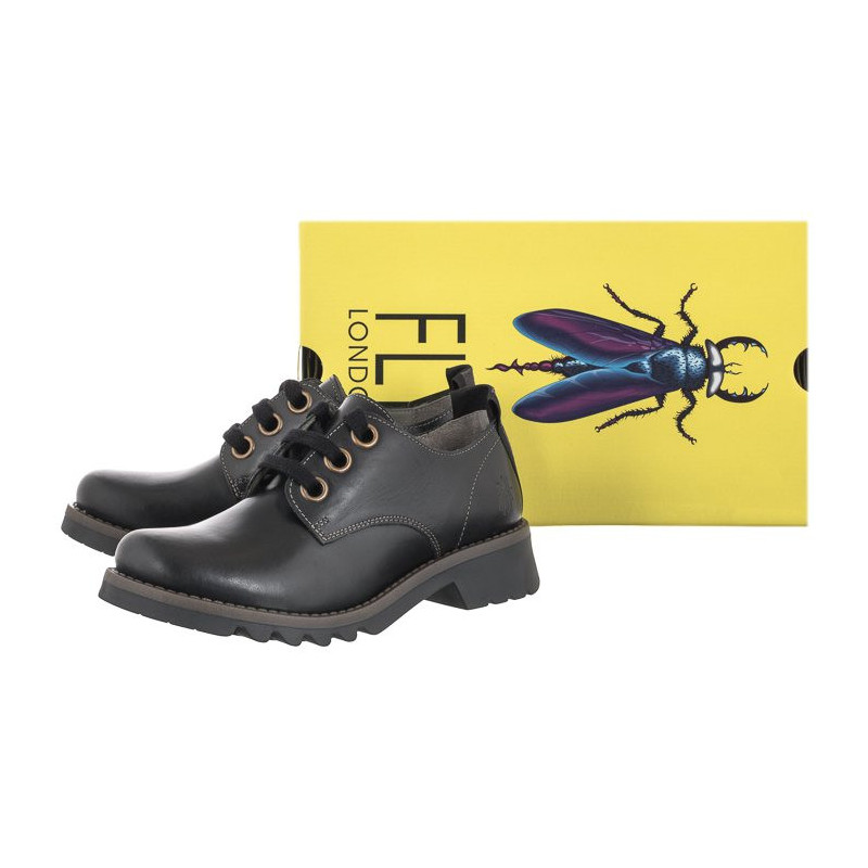 FLY London Ruda Rug Black P144538003 (FL331-b) shoes