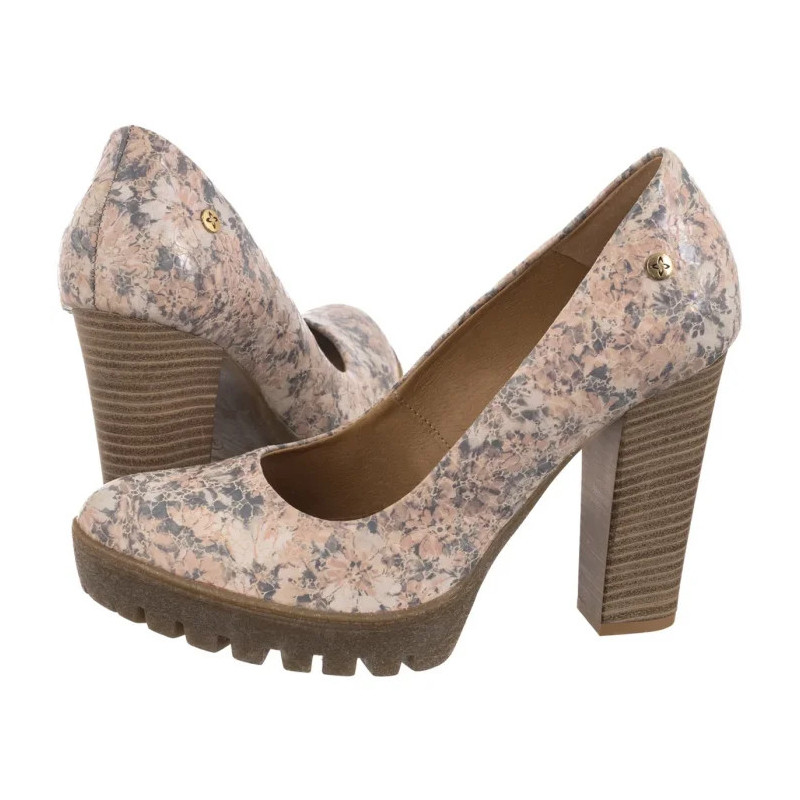 Maciejka Kwiaty Beż 02629-04/00-1 (MA678-b) shoes