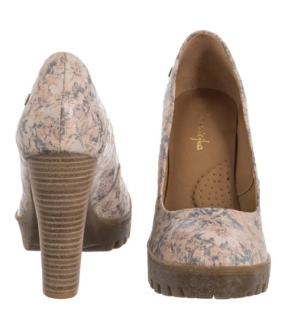 Maciejka Kwiaty Beż 02629-04/00-1 (MA678-b) shoes
